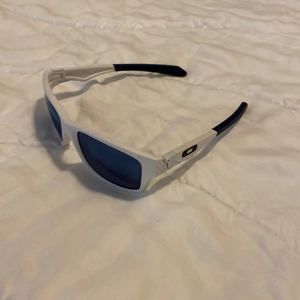 Men’s Oakley Sunglasses Jupiter Squared White Customized